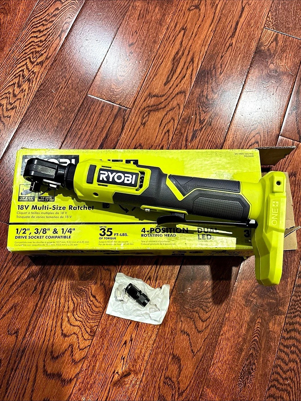 RYOBI 18V Multi-Size Ratchet Tool NWT